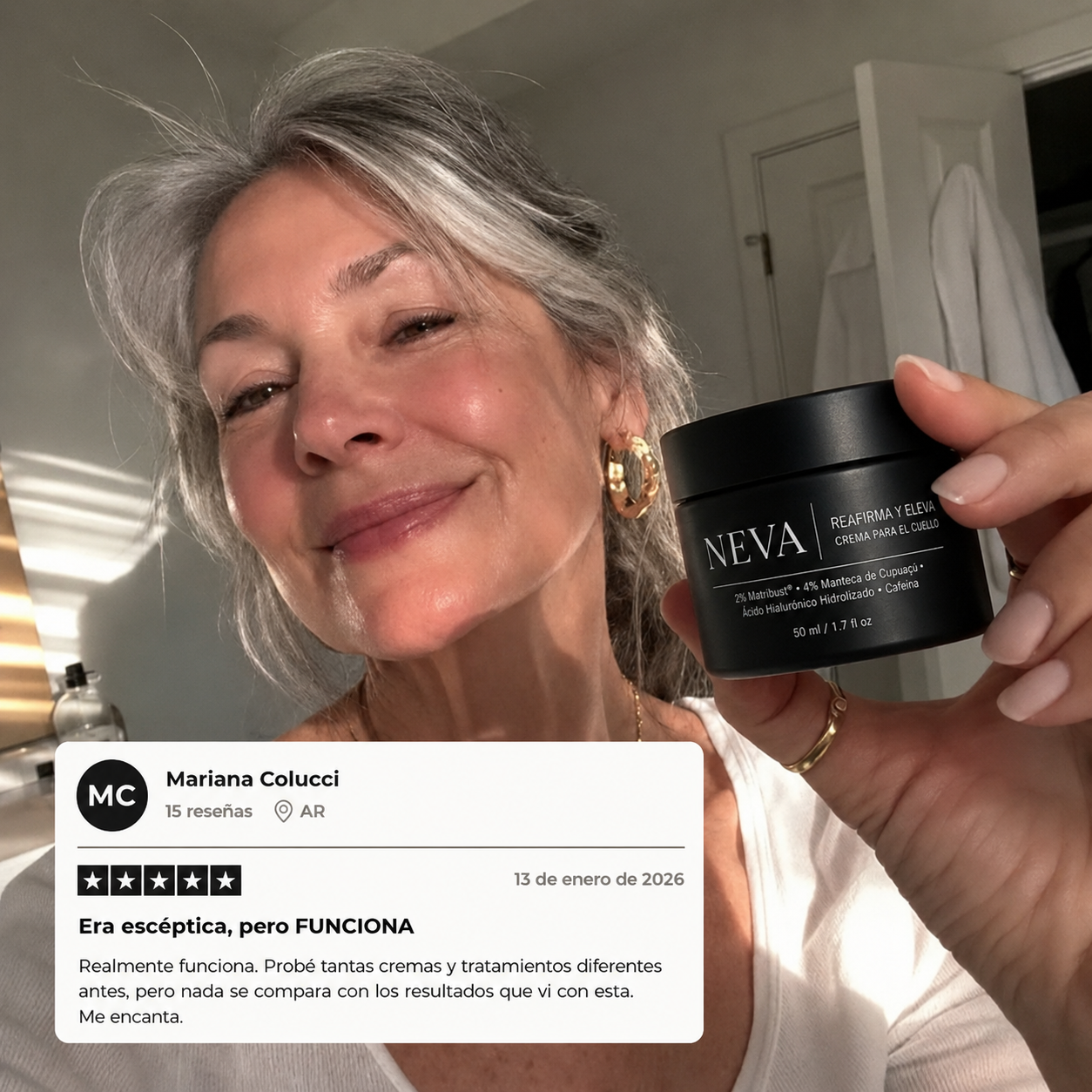NEVA™ — Crema Reafirmante para Cuello y Escote