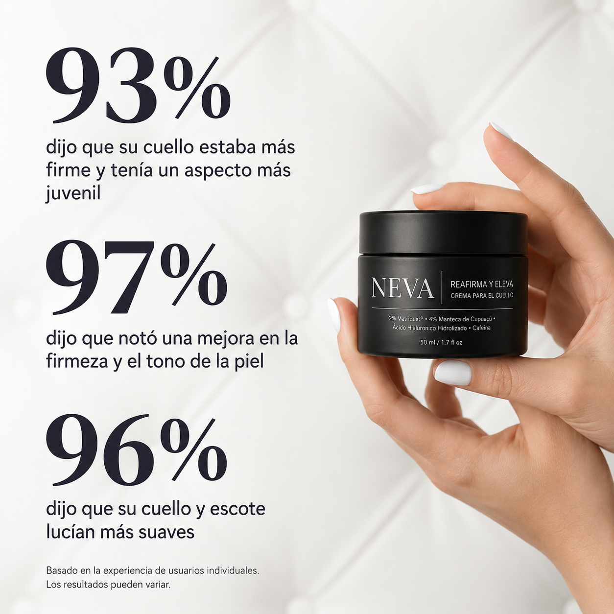 NEVA™ — Crema Reafirmante para Cuello y Escote